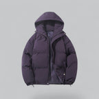 Parka acolchoada de homem com capuz