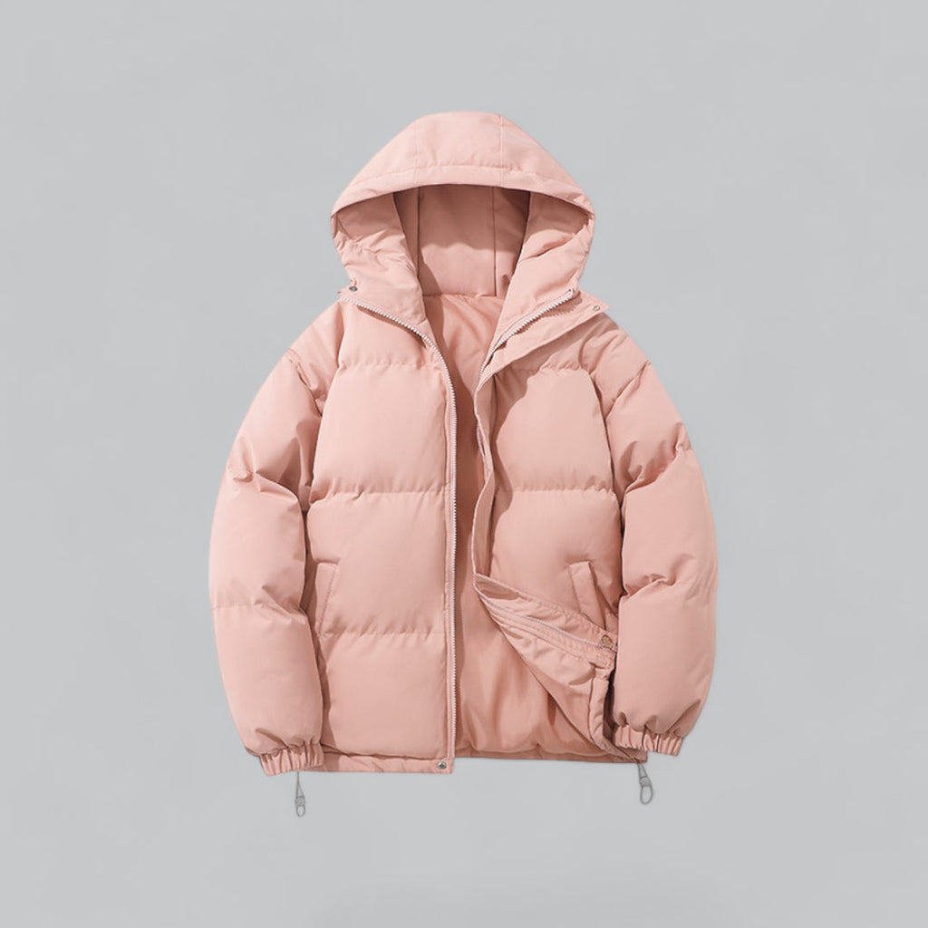 Parka acolchoada de homem com capuz