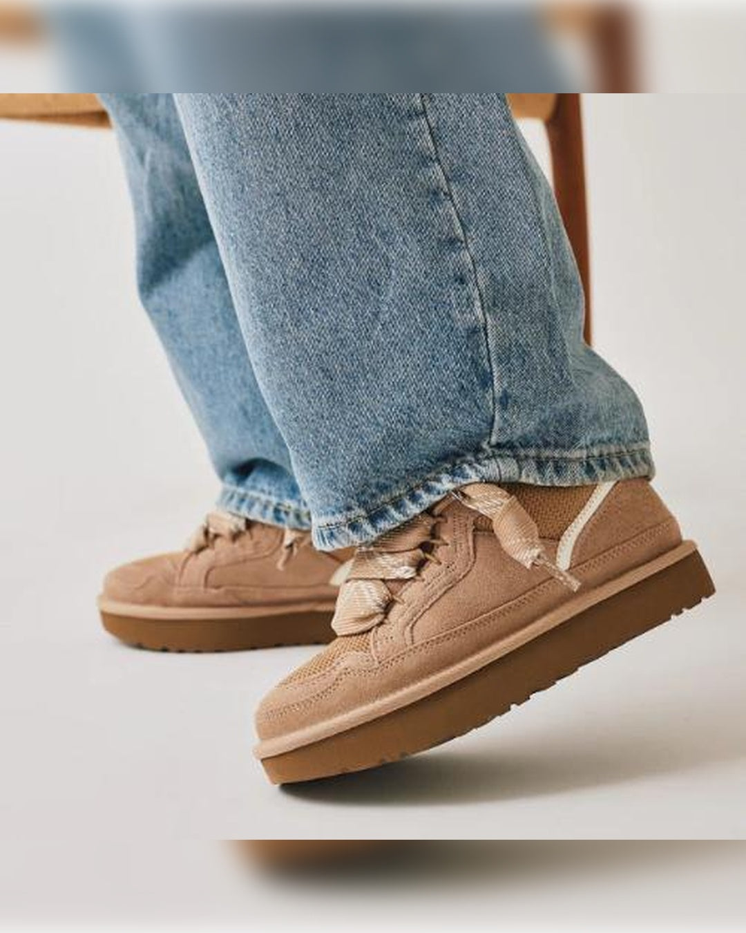 Damskie zimowe sneakersy z futrzaną podszewką
