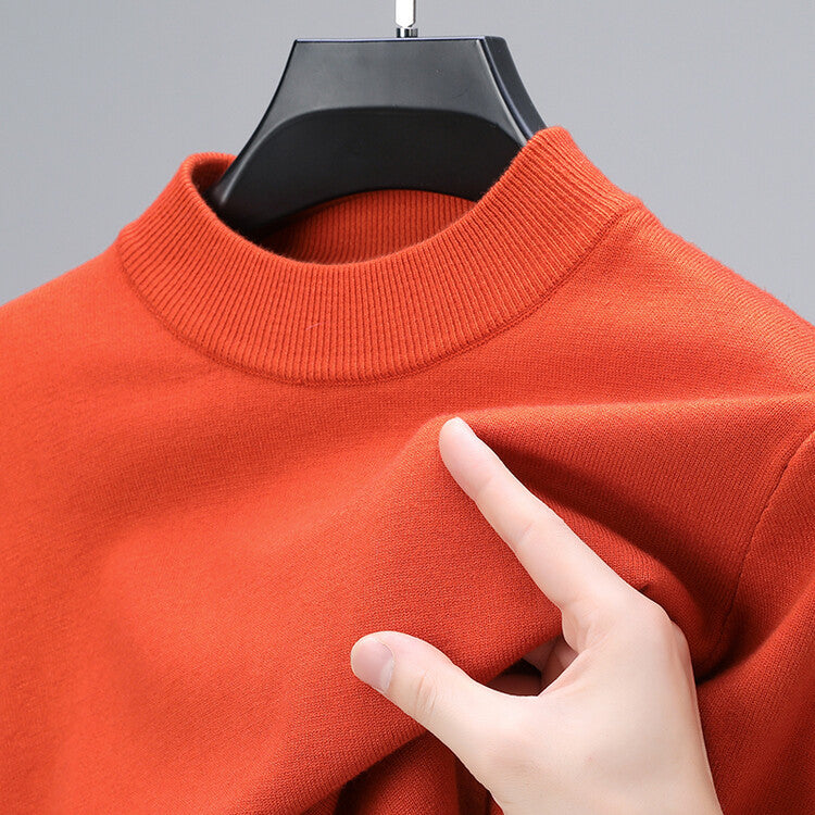 Maglione donna in maglia a collo alto con maniche lunghe
