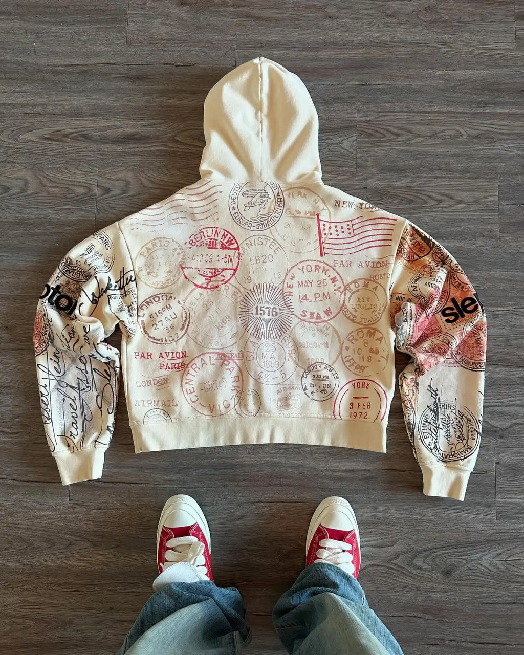 Felpa donna con cappuccio, maniche lunghe, stile cittadino