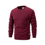 Sweat homme chiné à col rond et manches longues