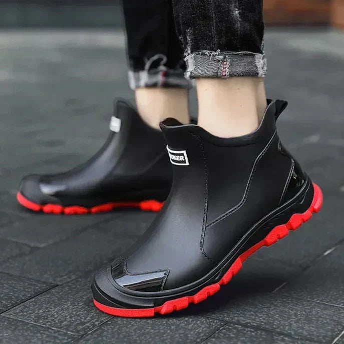 Bottines femme à enfiler, semelle crantée