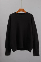 Pull femme col rond, manches longues