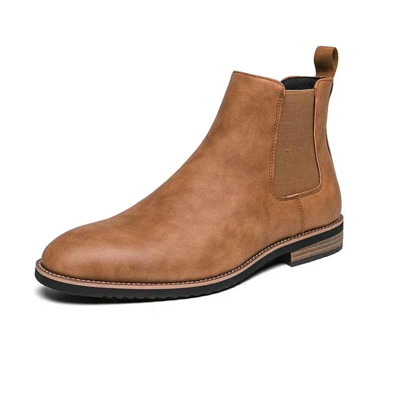 Botins Chelsea unissexo com biqueira amendoada