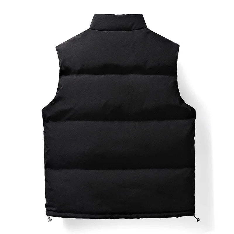 Gilet sans manches homme matelassé, col montant