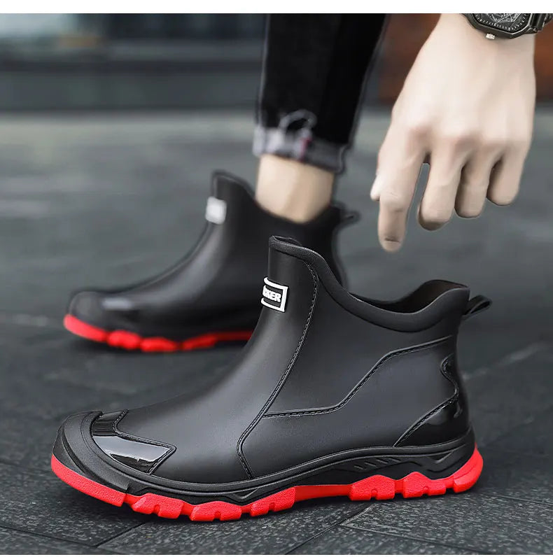 Bottines femme à enfiler, semelle crantée