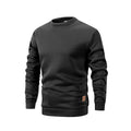 Sweat homme chiné à col rond et manches longues