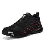 Sapatos de trekking de homem de cano baixo com atacadores, para terreno
