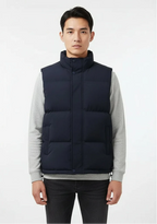 Gilet sans manches homme matelassé, col montant