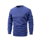 Sweat homme chiné à col rond et manches longues