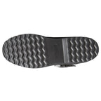 Stivaletti unisex neri con fibbia, suola piatta