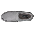 Women's Quilted Slip-On Loafers, Gray, Flat Sole