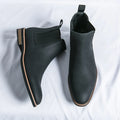 Botins Chelsea unissexo com biqueira amendoada