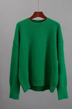 Pull femme col rond, manches longues