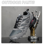 Sapatos de trekking de homem de cano baixo com atacadores, para terreno