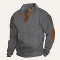 Pánský vzorovaný svetr s rolákem a knoflíky