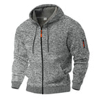 Veste homme à capuche texturée, zippée
