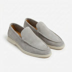 Mocassins homme à enfiler avec surpiqûres et semelle contrastée