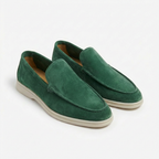 Mocassins homme à enfiler avec surpiqûres et semelle contrastée
