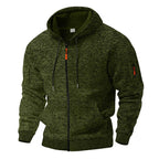 Veste homme à capuche texturée, zippée