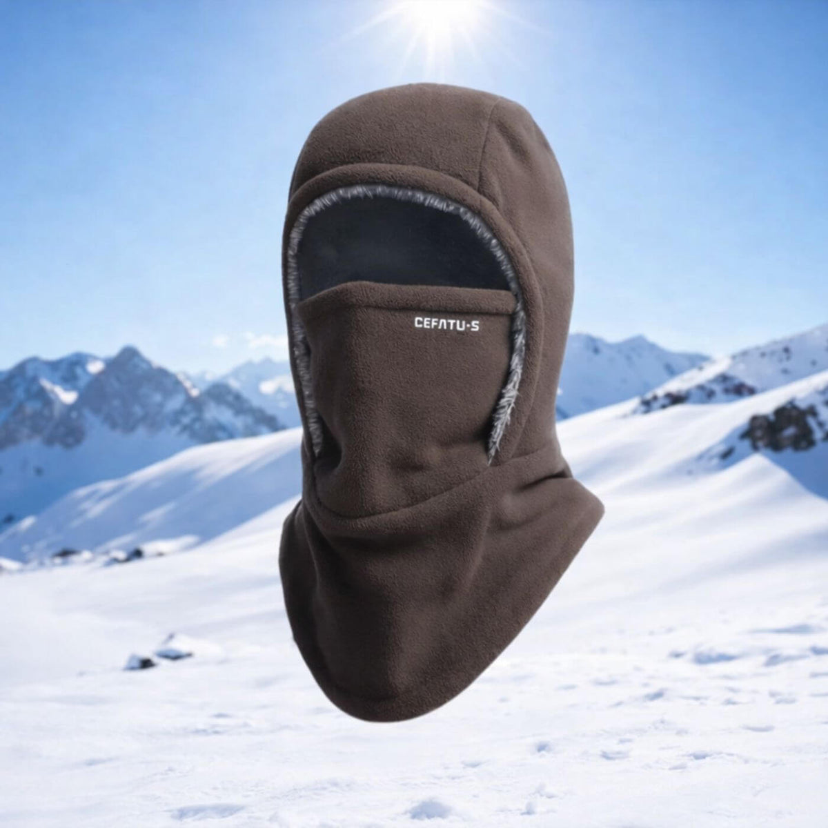 Cagoule mixte 3 en 1 avec protection du visage