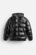 Veste mixte matelassée à capuche, manches longues, zip