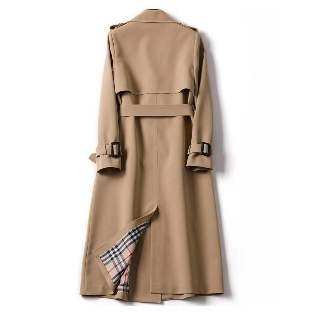 Trench classico donna con cintura e chiusura doppiopetto