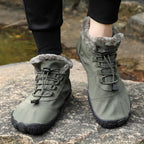 Botins de inverno de mulher com atacadores