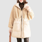 Veste d'hiver femme à capuche et poches