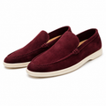 Mocassini unisex slip-on con cuciture e suola piatta
