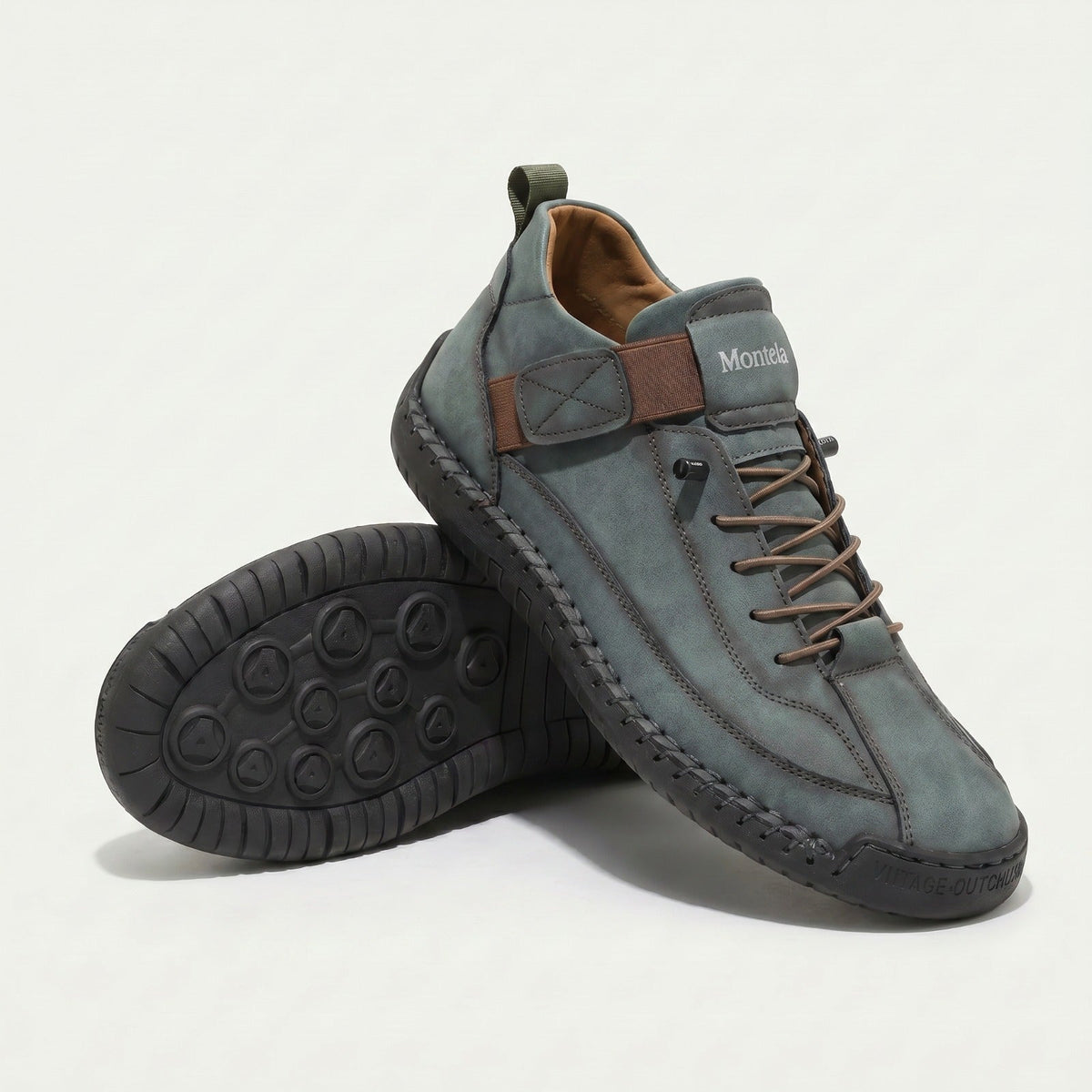 Sneakers unisex alte con lacci e cinturino