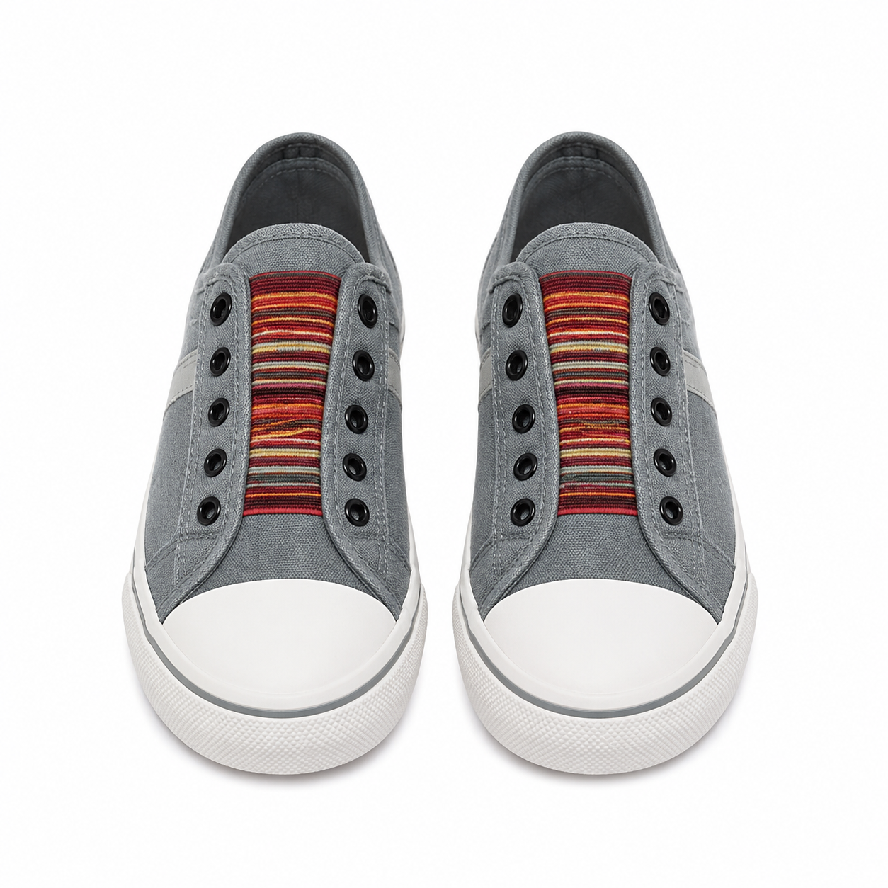 Damskie wsuwane sneakersy z siatkowaną cholewką