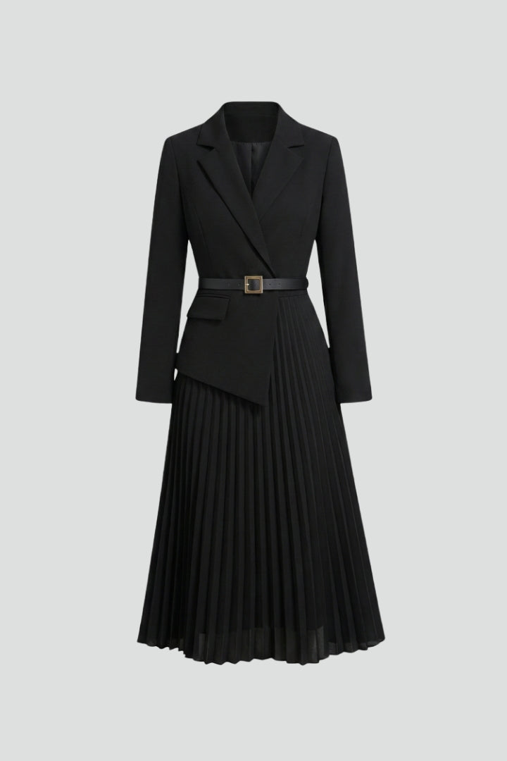 Vestito donna stile blazer con cintura