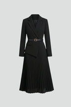 Vestito donna stile blazer con cintura