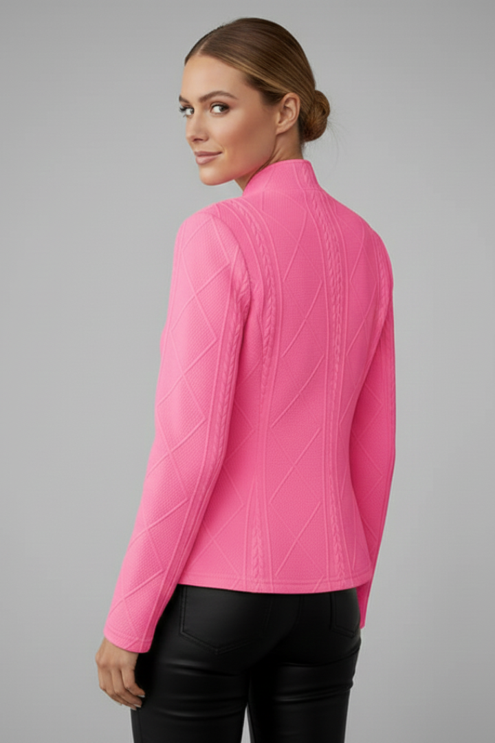 Damski Blazer z Kołnierzem Klapowym i Zapięciem na Guzik