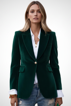 Giacca blazer donna con rever classici e taglio sciancrato