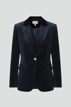 Giacca blazer donna con rever classici e taglio sciancrato