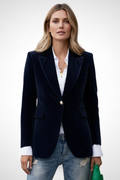 Giacca blazer donna con rever classici e taglio sciancrato