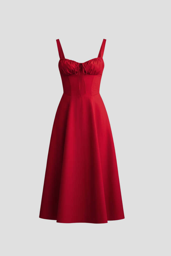Robe femme à corset et bas à volants