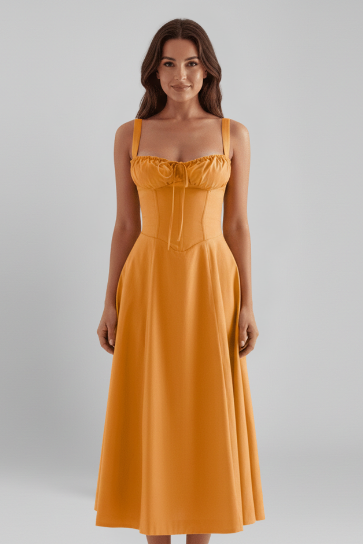 Vestito donna con corsetto e fondo a volant