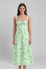 Blanc et vert fleuri