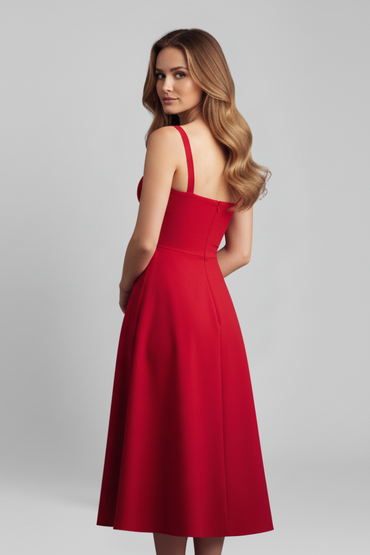 Robe femme à corset et bas à volants