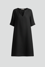 Robe femme col V manches 3/4