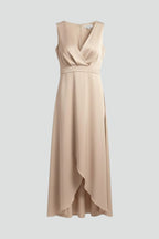 Vestido maxi de mujer con escote en V