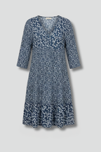Vestito midi donna con taglio strutturato e superficie liscia