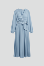 Vestido midi de mulher com decote em V