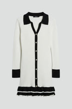 Vestito donna con colletto strutturato