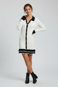 Vestito donna con colletto strutturato