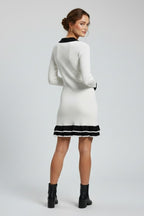Vestito donna con colletto strutturato